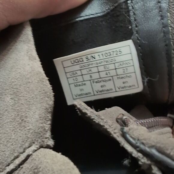UGG Aureo II Ankle Boot Slate Suede Sz 10 - Picture 10 of 10